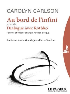 cover image of Au bord de l'infini suivi de Dialogue avec Rothko